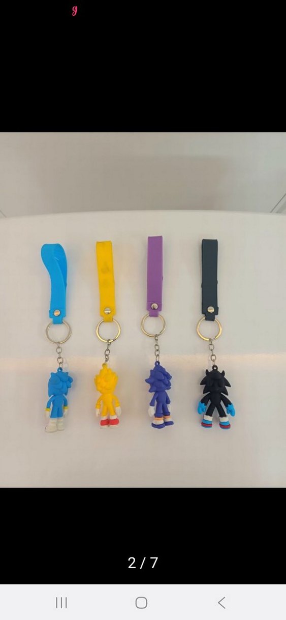 Sonic anahtarlıklar 4 adet - Görsel 2