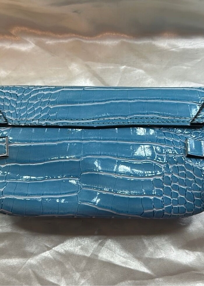 Mavi omuz yada el çantası - Görsel 2