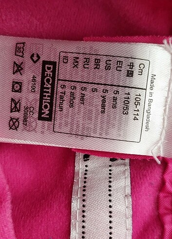 5 Yaş Beden Decahtlon kız Çocuk Kar Pantolonu