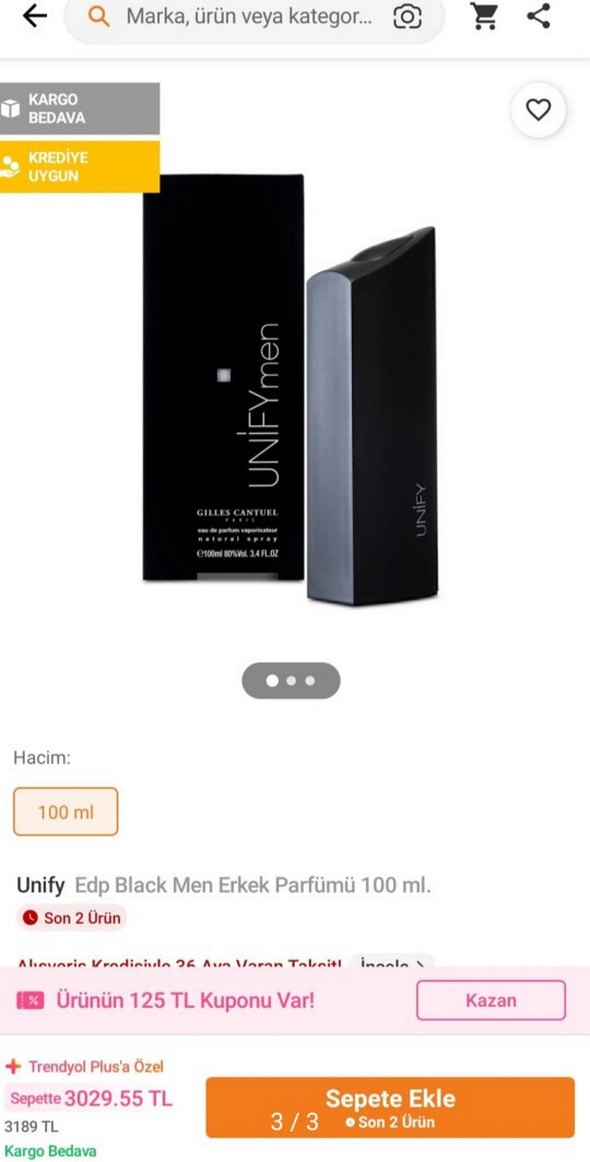 Gilles Cantuel Unify Men Parfüm 100 ml - Görsel 2