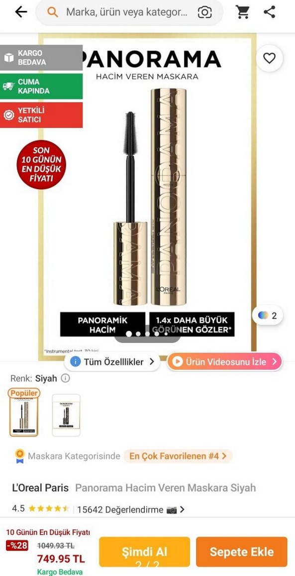 Maskara etiketli - Görsel 2