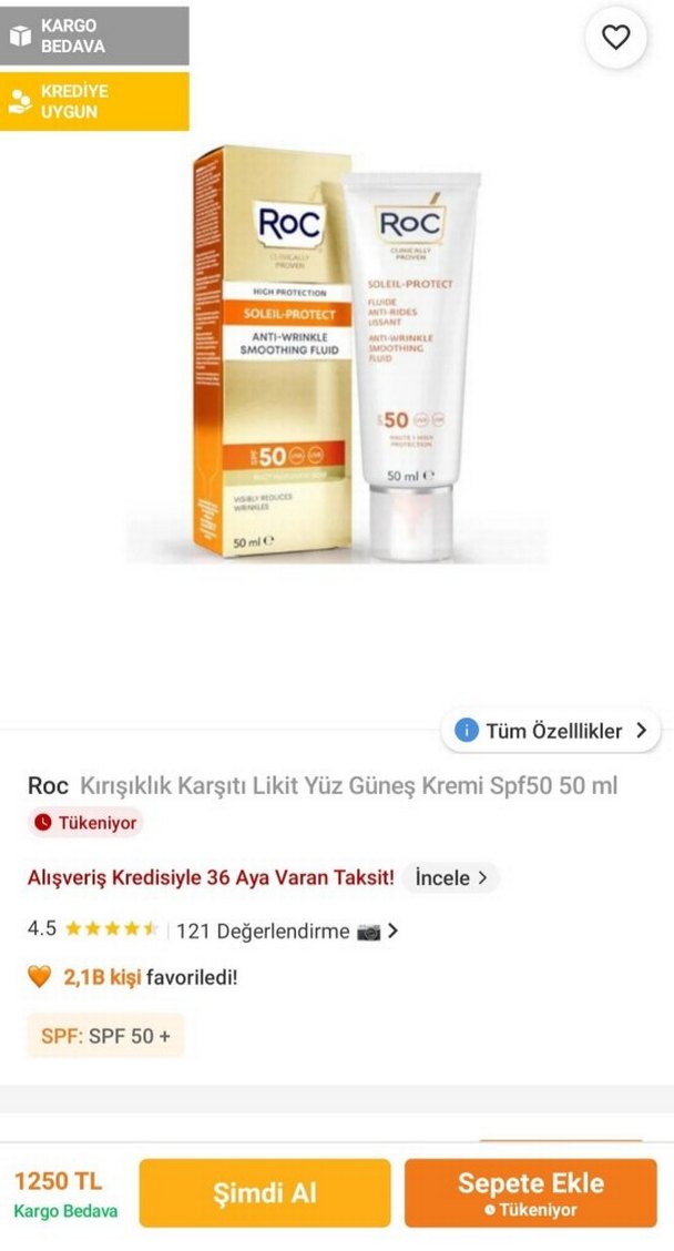 RoC Soleil-Protect Kırışıklık Karşıtı Güneş Sütü SPF 50 - Görsel 3