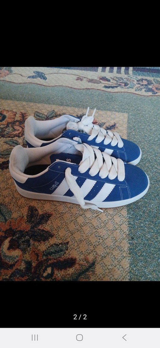 unisex Mavi Bağcıklı Spor Ayakkabı - Görsel 2