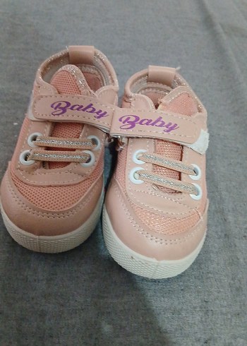 Kız Çocuk Pembe Baskılı Cırt Cırtlı Spor Ayakkabı - Görsel 2