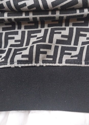 FENDI Roma Orijinal Kapüşonlu Sweatshirt  XXL | Made in Italy - Görsel 5