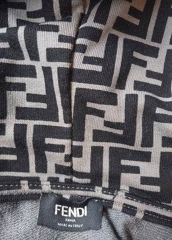 FENDI Roma Orijinal Kapüşonlu Sweatshirt  XXL | Made in Italy - Görsel 8