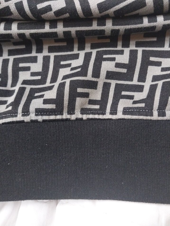 FENDI Roma Orijinal Kapüşonlu Sweatshirt  XXL | Made in Italy - Görsel 5