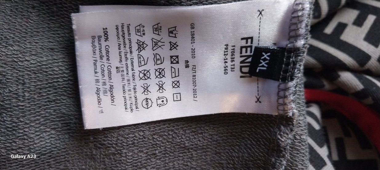 FENDI Roma Orijinal Kapüşonlu Sweatshirt  XXL | Made in Italy - Görsel 4
