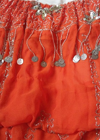 Oryantal Dans Kostümü Üst Etek - Görsel 4