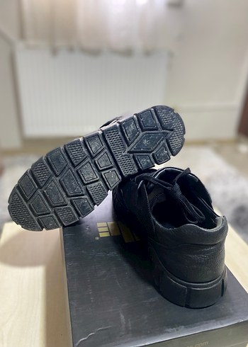 Elle Siyah Tokalı Erkek Deri Ayakkabı - Görsel 3