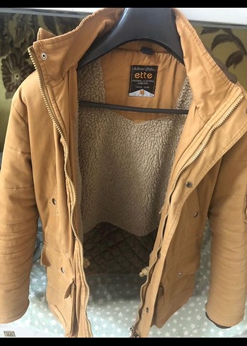 Bej Süet Erkek Mont - Görsel 4