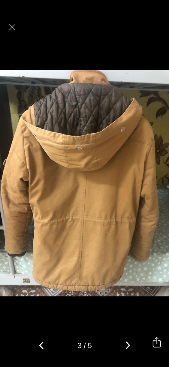 Bej Süet Erkek Mont - Görsel 3