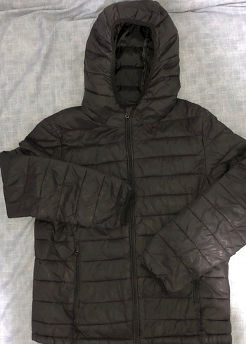 Siyah Fermuarlı Kadın Kışlık Mont - Görsel 3