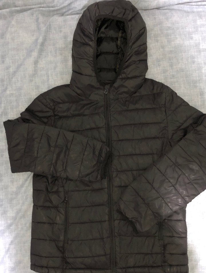 Siyah Fermuarlı Kadın Kışlık Mont - Görsel 3