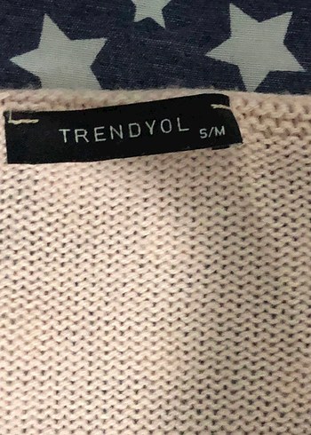 Pembe V Yaka Örgü Kadın Kazak - Görsel 3