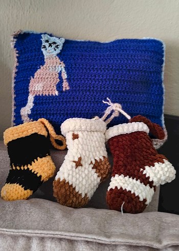 yılbaşı süsü cüzdan çorap - Görsel 3