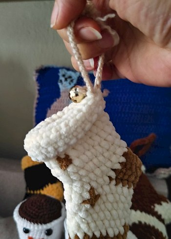 yılbaşı süsü cüzdan çorap - Görsel 5