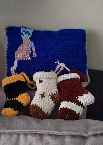 yılbaşı süsü cüzdan çorap - Görsel 4