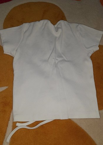 Beyaz Crop önü büzgülü - Görsel 4