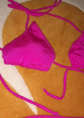 Pembe İpli Kadın Bikini Takımı - Görsel 2