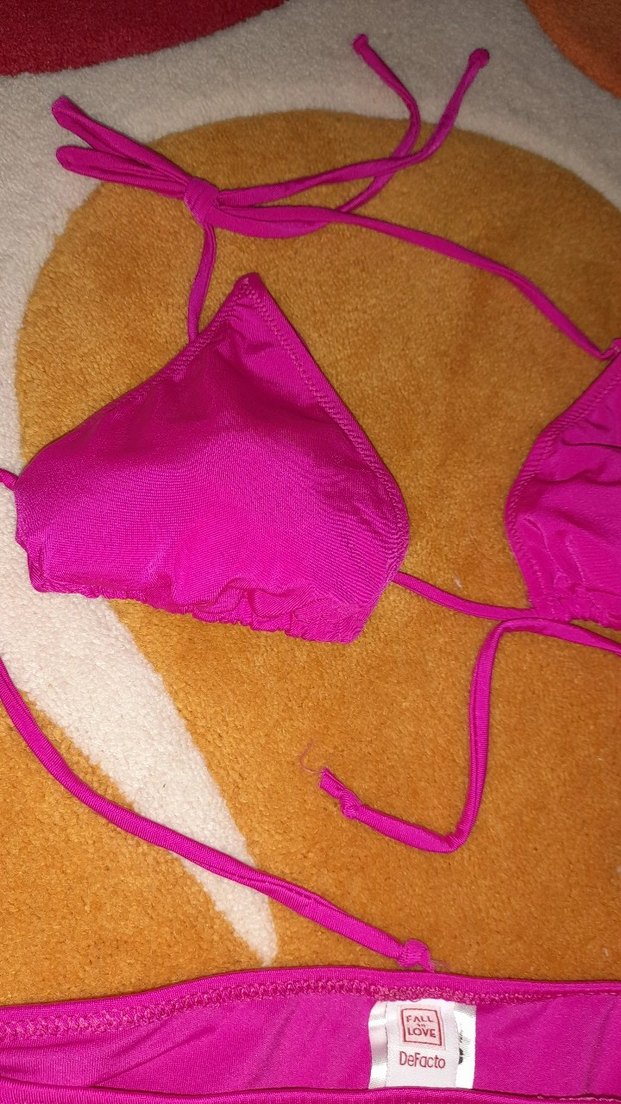 Pembe İpli Kadın Bikini Takımı - Görsel 2