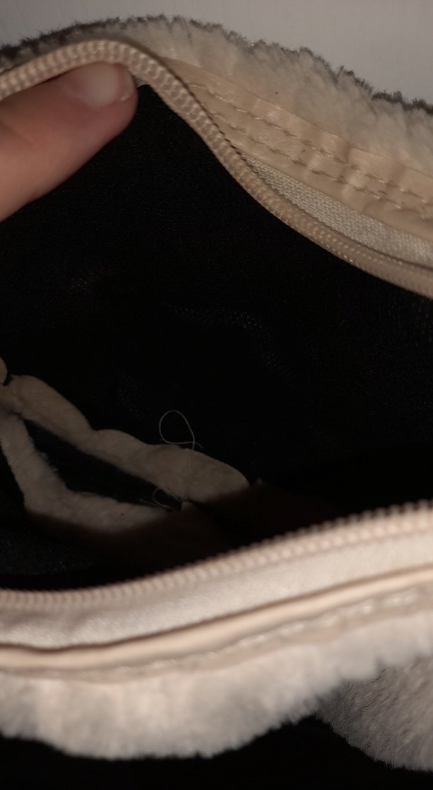 Bej Peluş Kadın Omuz Çantası - Görsel 3