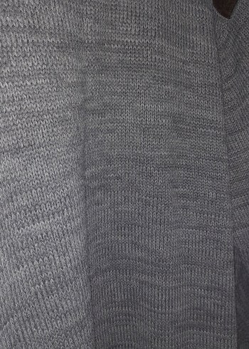 Gri Örgü Erkek Yün Kazak - Görsel 5