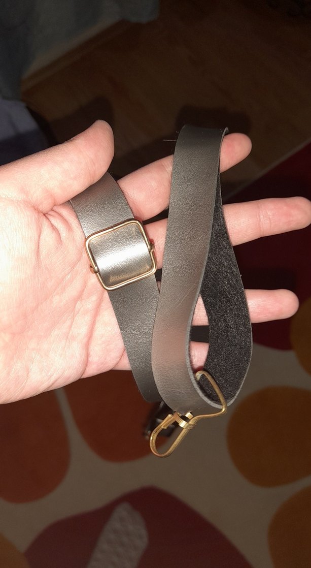 Parlak Gri Deri ZARA Kadın Çanta - Görsel 5