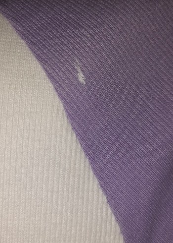 Kadın Mor Kollu Baskılı crop - Görsel 3