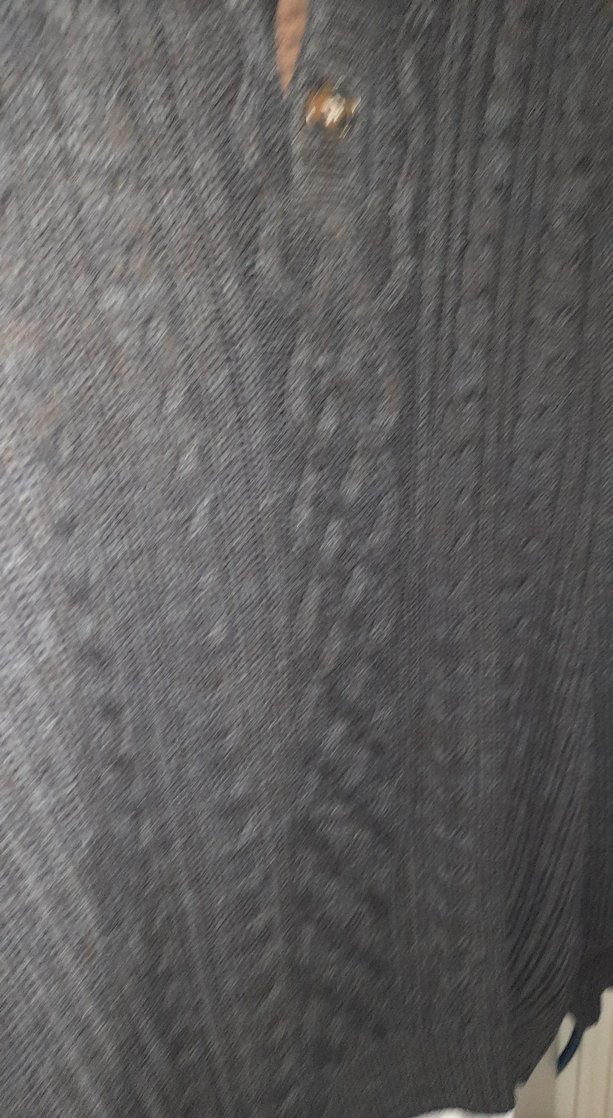 Siyah Yün Örgü Erkek Kazak - Görsel 4