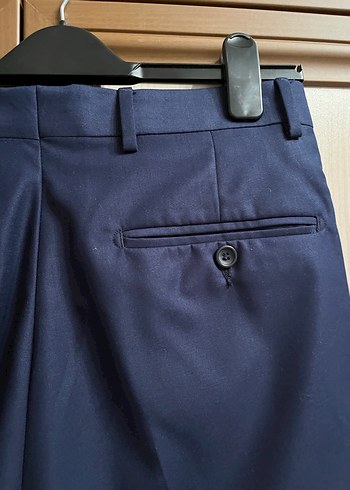 Erkek Lacivert Kumaş Pantolon - Görsel 4