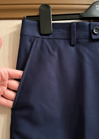 Erkek Lacivert Kumaş Pantolon - Görsel 2