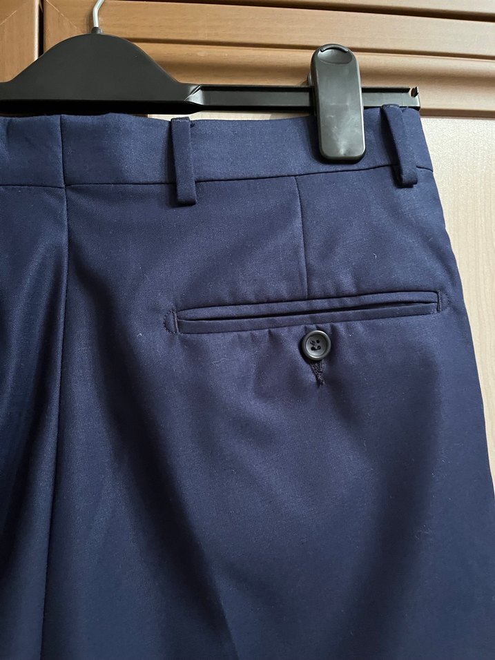 Erkek Lacivert Kumaş Pantolon - Görsel 4