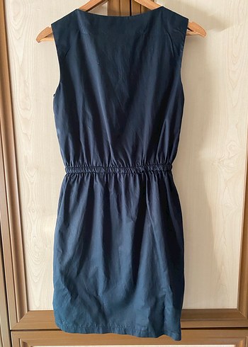 Siyah  Kolsuz Midi Elbise - Görsel 2