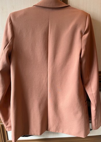 Tarçın Düğmeli Kadın Blazer Ceket - Görsel 4