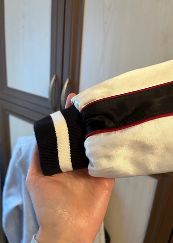 Nakışlı Siyah-Beyaz Spor Ceket - Görsel 2