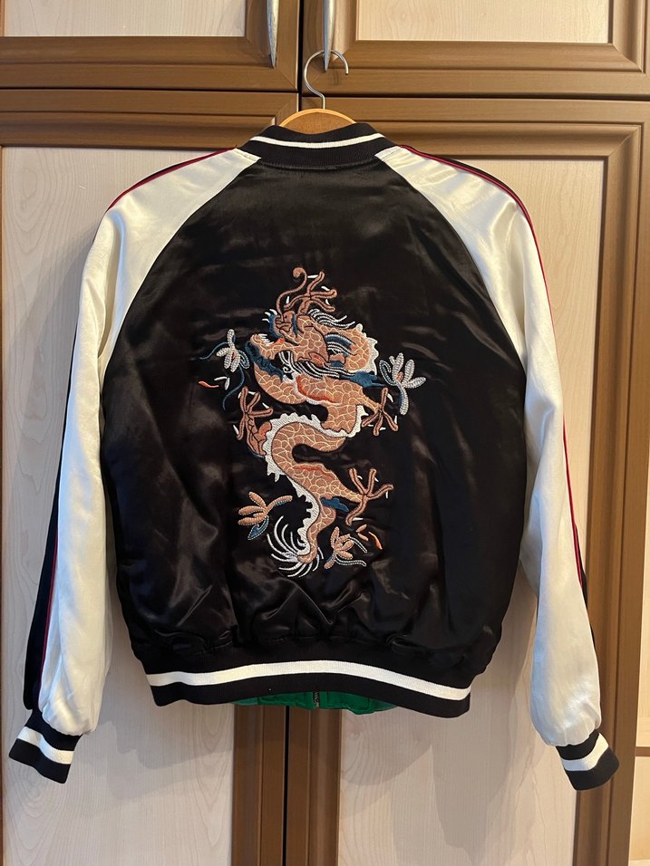 Nakışlı Siyah-Beyaz Spor Ceket - Görsel 3