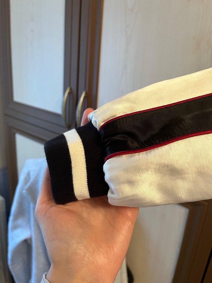 Nakışlı Siyah-Beyaz Spor Ceket - Görsel 2