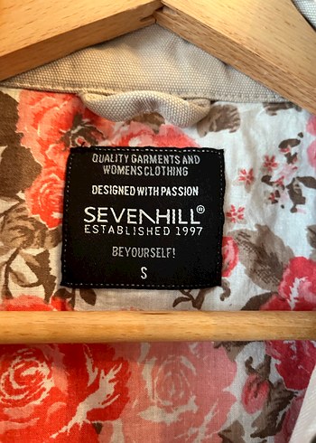 Düğmeli Bej Keten Kadın Ceket - Görsel 7