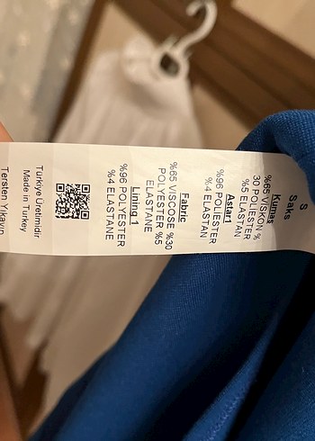 Saks Mavisi Midi Elbise - Görsel 6