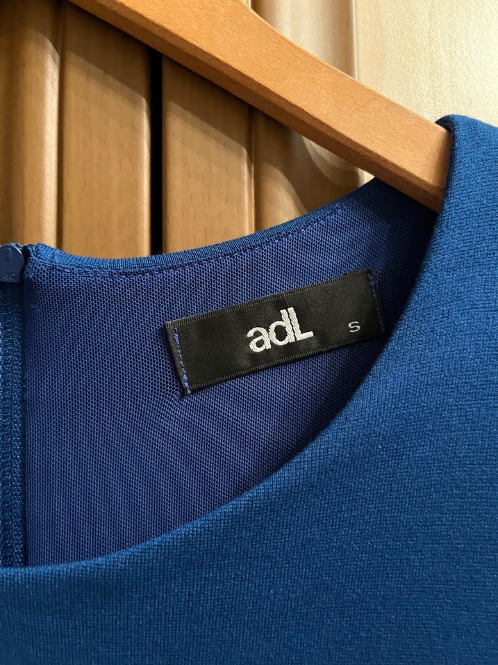 Saks Mavisi Midi Elbise - Görsel 3