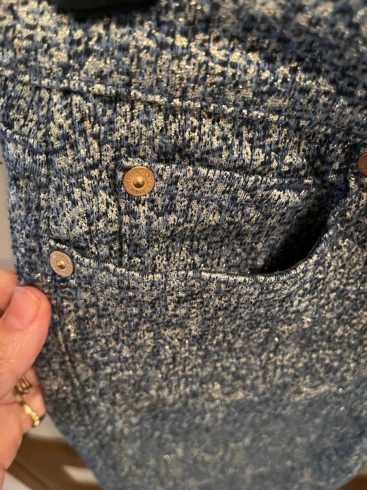 Simli Likralı Kadın Jean - Görsel 5