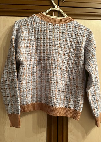 Kadın Kahverengi Triko Uzun Kollu Kazak - Görsel 5