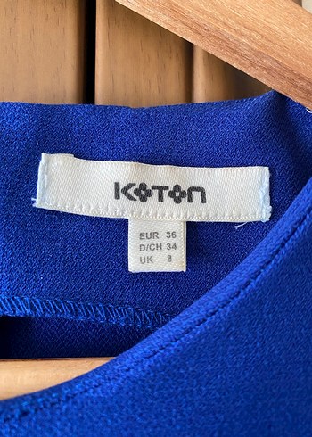 Saks Mavisi Kolsuz Elbise - Görsel 6