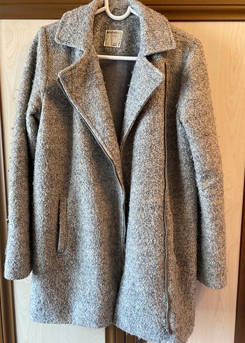 Gri Fermuarlı Kaban - Görsel 2