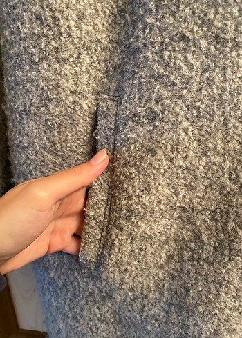 Gri Fermuarlı Kaban - Görsel 4