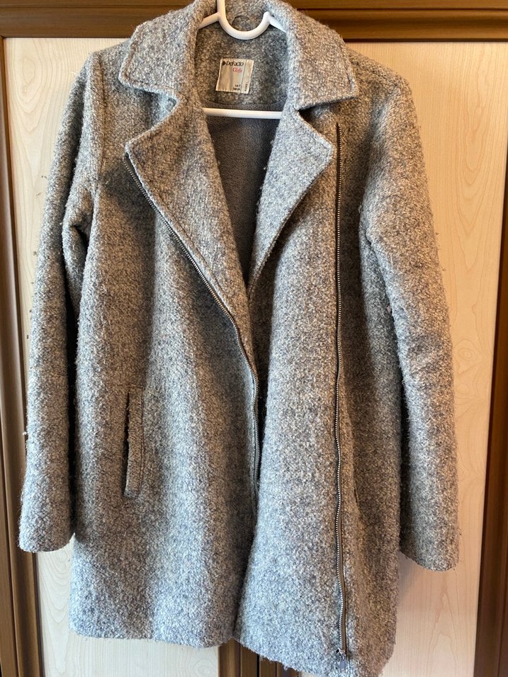 Gri Fermuarlı Kaban - Görsel 2