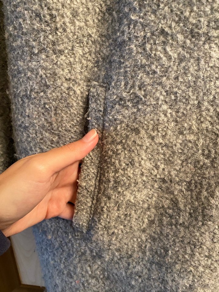 Gri Fermuarlı Kaban - Görsel 4