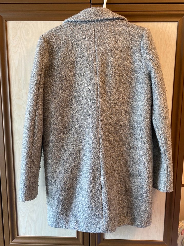 Gri Fermuarlı Kaban - Görsel 5