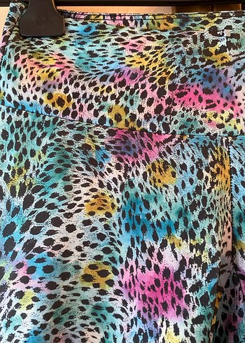 Kadın Renkli Tayt - Görsel 4